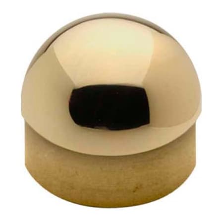 Lavi Industries , Half Ball End Cap, for 1.5" Tubing, Polished Brass 00-602/1H